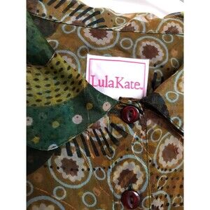 LulaKate Georgette type Blouse Sz10